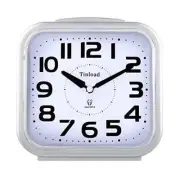 5.5" Silent Analog Alarm Clock Non Ticking, Gentle Wake, Beep Sounds, Increasing