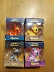 LOT of 4 Tokidoki Zodiac Unicorno Cancer Virgo Leo Scorpio DAMAGED BOXES READ