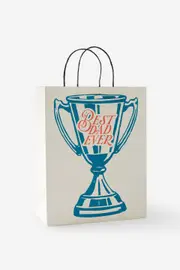 [Typo] Typo - Fathers Day Gift Bag Medium 2025 - Best dad ever SOLID BEST DAD EVER