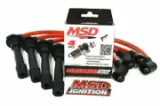 VMS RACING RED IGNITION WIRES + MSD IRIDIUM SPARK PLUGS FOR MAZDA MIATA MX5 1.8L (for: Mazda)