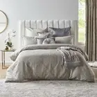 new 3pcs Ultima Adelyn Silver Quilt Cover Set by Logan & mason Polyester queen