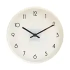 Wall Clock Quartz Round Wall Clock Silent Non-ticking Battery Operated White Au*