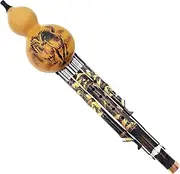 Gourd Flute Hulusi Instrument Handmade Performance Type Hulusi Flute Wind Instrument Flute for Beginner Adult Student Calabash Flute