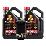 10L Motul 8100 ECO-LITE 5W30 Wix XP Filter Motor Oil Change Kit API SP-RC