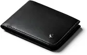 [Bellroy] Hide & Seek Wallet (Slim Leather Bifold Design, RFID Protected, Holds 5-12 Cards, Coin Pouch, Flat Note Section, Hidden Pocket) - Black