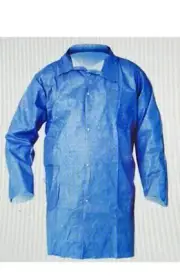 Kimberly Clark/KleenGuard #27326, A60 Lab Coat, Unisex, 3XL, Blue, SMS 25pk