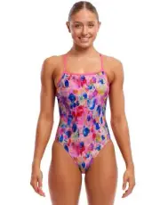 Funkita Smudgie Buddy Tie Me Tight Swimsuit - Pink
