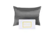 Royal Comfort Pure Silk Pillowcase Single Pack Pillow Case 51x76cm Charcoal