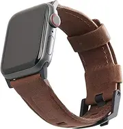 Urban Armour Gear Leather Watch Strap for Apple Watch, Brown, 42/44 mm