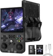 2025 New R36MAX Retro Handheld Game Console, 4.0 Inch IPS Screen Retro Gaming Co