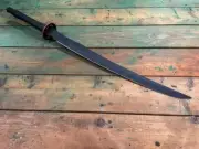 Beatuful handmad 30" Carbon Steel hunting Katana sword with wooden scabbard KN-4