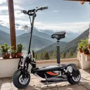 10" Tire Foldable Electric Scooter 1200W 50KM/H with Seat LED Lights Adult