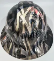 New Full Brim Hard Hat Custom Hydro Dipped NY NEW YORK YANKEES