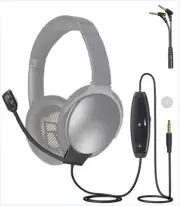 Detachable Boom Cable Microphone for Bose QuietComfort 35 / QC35 II Headphones