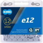 KMC e12 Turbo eBike EPT Chain 12-Speed 130-Links Silver 1/2"x11/128" BOSCH