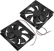 GETAJGHSD 2pcs Dual Ball Bearing Cooling Fan for Computer Silent Operation Intelligent Speed Regulation Easy Installation for High Performance Long Running Servers