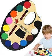 Generisch Watercolour Paint Set - 12 Colours Watercolour Paint Set | Travel Watercolour Paint Set in Portable Box | Watercolour Sets for Children | Watercolours for Artists and Hobby Painters