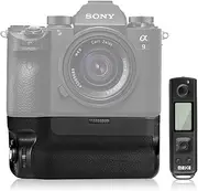 Meike MK-A9 Pro Battery Grip Built-in 2.4GHz Remote Controller up to 100M to Control Shooting Vertical-Shooting Function for Sony A9 A7RIII Camera