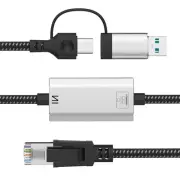 USB to Ethernet Cable 6FT,USBC to RJ45 Gigabit LAN Network Cable USB 3.0 A Ty...