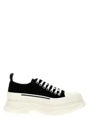 [Mcqueen] Mcqueen-Canvas Sack Sneakers Bianco/Nero-Uomo 40IT