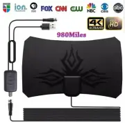 980 mile Digital Antenna TV indoor Amplifier Signal Booster DVB-T2 HDTV antenna