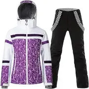 [GS SNOWING] Women's Waterproof Windproof Snowboard Suit Ski Coat and Pants