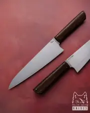 KITCHEN HANDMADE CUSTOM KNIFE CHEF 190 6 K110 WENGE PABIS