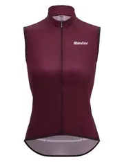 Santini Nebula Puro Women's Wind Vest - Maroon Size S