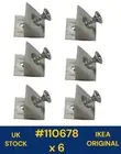 110678 x 6 IKEA MALM KULLEN TRYSIL DRAWER BASE SUPPORT PINS GENUINE PARTS