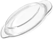 MOTHNUR Microwave Spatter Cap Reusable Heatproof Glass Cover for Microwave Food Dish Protector Oil-proof 17.8cm