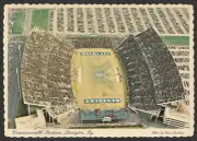 University of Kentucky Wildcats Football Commonwealth Stadium Deckled Postcard