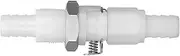 85mm Computer Water Cooling Connector Quick Disconnect DU AL Ends But ton Design for PC Liquid Cooling System Home Workspace (Pagoda Outer Diameter 11.1mm)