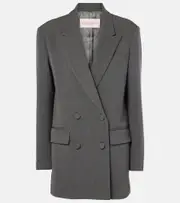 [Valentino] Valentino Wool gabardine blazer AU 6 grey
