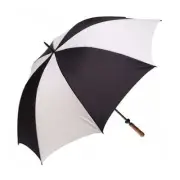 Clifton Albatross Golf Large Windproof Fibreglass White Black Rain Umbrella