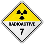 Radioactive 7 Novelty Mini Metal Road Notice 8" Cross Xing Crossing Sign
