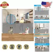 Reinforced 42" Extra Tall Retractable Baby Gate - 159" Wide Pet Safety Solution
