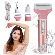 4 in 1 Women Electric Shaver Rechargeable Waterproof Razor Painless Epilator US