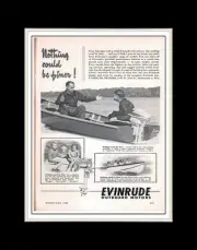1946 Nothing Could Be Finer Evinrude - Matted for 11x14 Frame