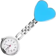 [ANDRESLAD] Luminous Watch Watch Fob Hand Heart Chain Chains For Women Second Women Nurse Accessories Sky-blue