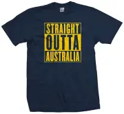 Straight Outta Australia Shirt | Aussie Down Under Flag Parody Unisex
