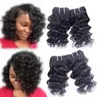 Cece Hair Brazilian Deep Wave Human Hair Weave 4 Bundles 8 Inch 10A Grade Virgin