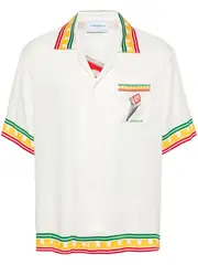 [Casablanca] Short Sleeve Cuban Collar Shirt