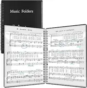 Sheet Music Folder, Music Folder, Premium Spiral Binder Organizer for Sheet Music, Sturdy Double Side Writable 60 Pages Music Sheet Folders Fits Letter Size (8.5 x 11 inches) by RNSXYAT