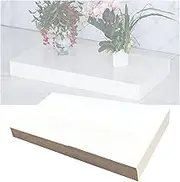 Square Display Pedestal Stand,Event Decor Display Plinth Stands,Square Pedestal Stands,No Assembly Required,for Home Clothing Store,440 Lbs Loading(White,120x40x10cm)