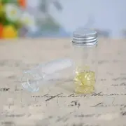 Vials Small Glass Bottles Mini Jars With Aluminum Screw Lids Storage A8W3