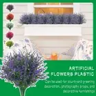 Artificial Flowers Plastic Fake Plants UV Resistant In/Outdoor Home Decor A3F6