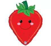 XL 26" Strawberry Produce Pal Super Shape Mylar Foil Balloon Party Decoration