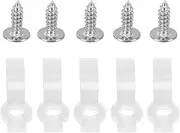 Fdit Fdit 100Pcs Bracket Clamp/Holder Bracket Clamp Kit with Screws Fixing Fastener for 3528/5050/5630/3014 RGB LED Strip Lights Pipe Clamps