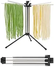 KITCHENDAO Collapsible Pasta Drying Rack, Easy Storage, Quick Set up, Foldable Pasta Dryer Rack, Spaghetti Noodle Tree Stand Hanger, Detachable for Easy Cleaning, Rotary Arms, Hold up to 5lbs