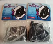 2 Sets, WinterTrax for Her, Spikeless Womens Size 6 to 10, YakTrax Clear & Black